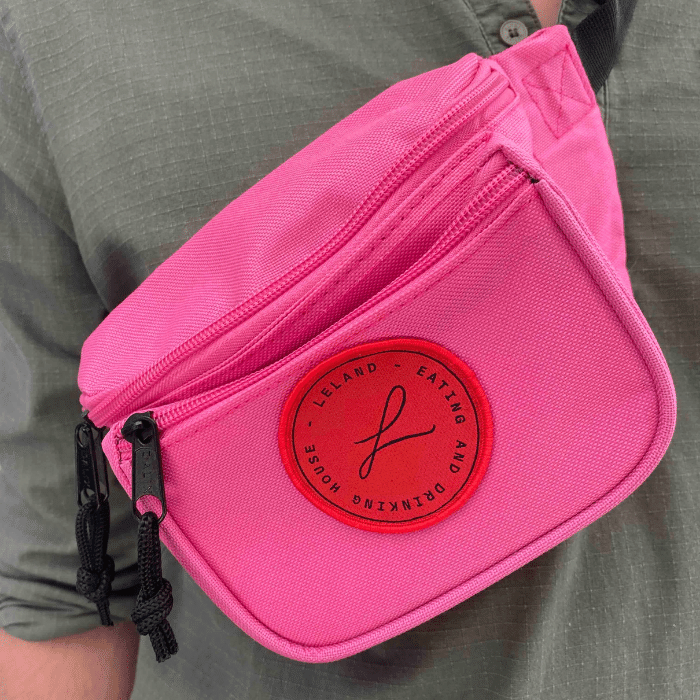 Red pink fanny pack cheap