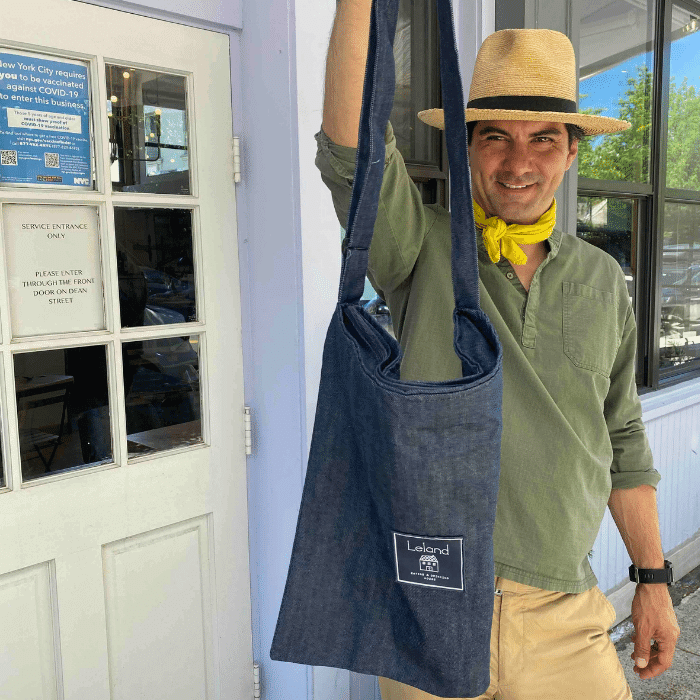 Gap denim tote bag sales