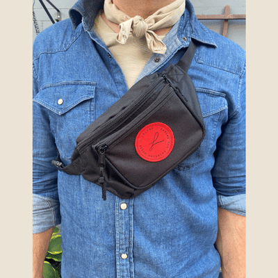 Black and red fanny pack clearance